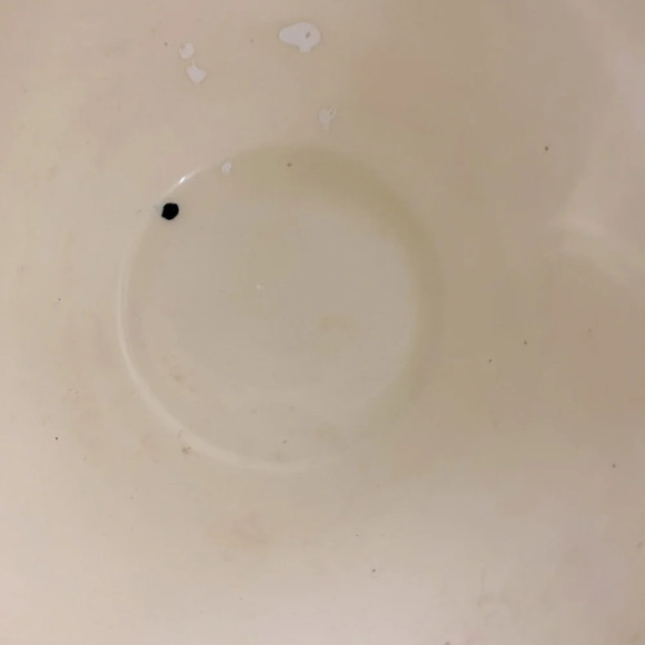 Vintage 1978 Ceramic  Pottery Grey Black Red Glaze Bowl Planter Vase - Picture 8 of 14